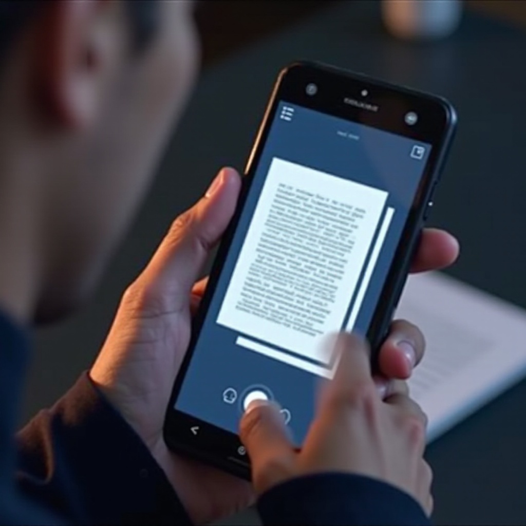 안드로이드 전화로 문서를 스캔하는 방법