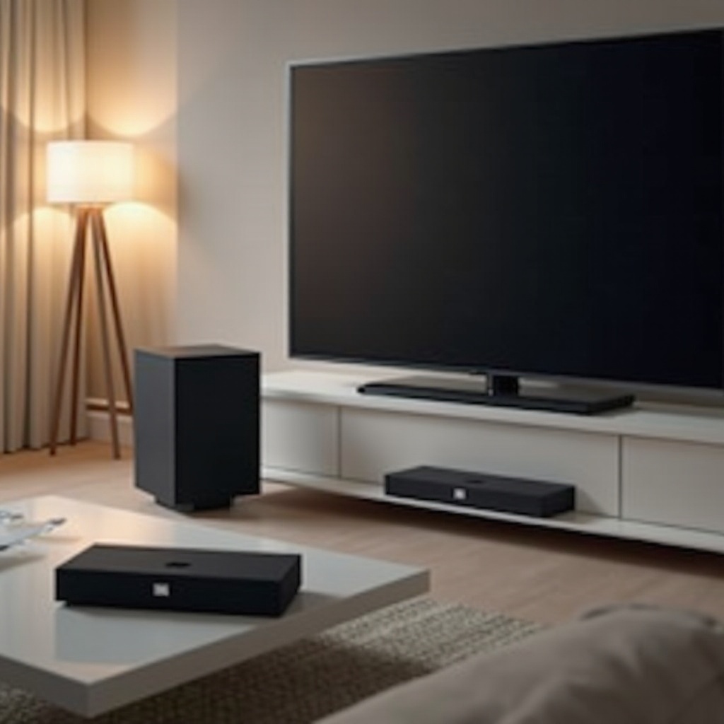 JBLスピーカーをテレビに接続する
