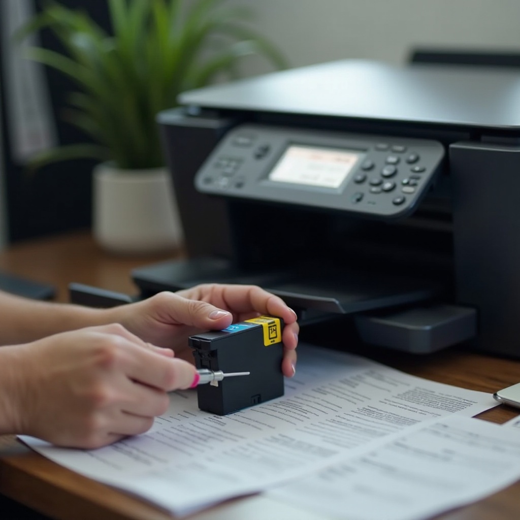 ตลับหมึกเครื่องพิมพ์ใหม่ไม่ทำงาน