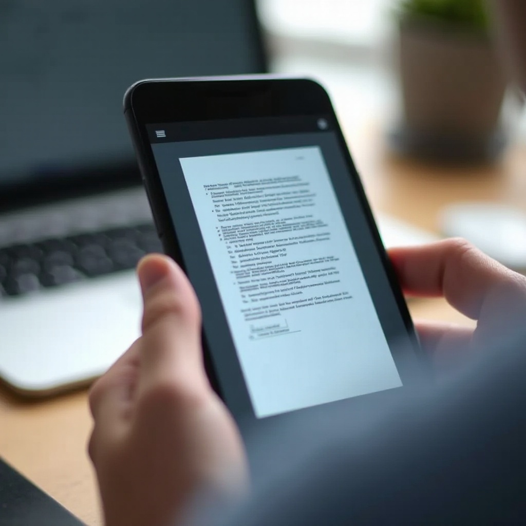 안드로이드 전화로 문서를 스캔하는 방법