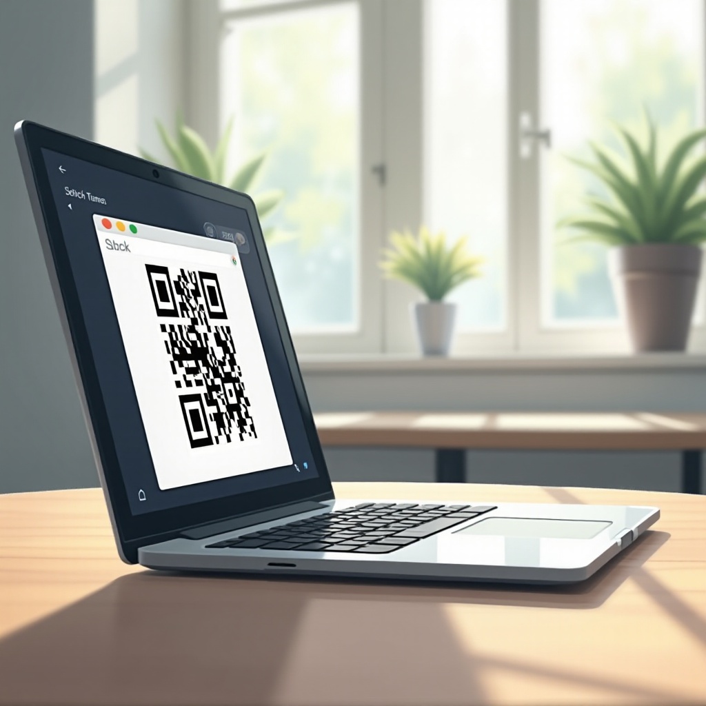 ノートパソコンのカメラからQRコードを読み取る