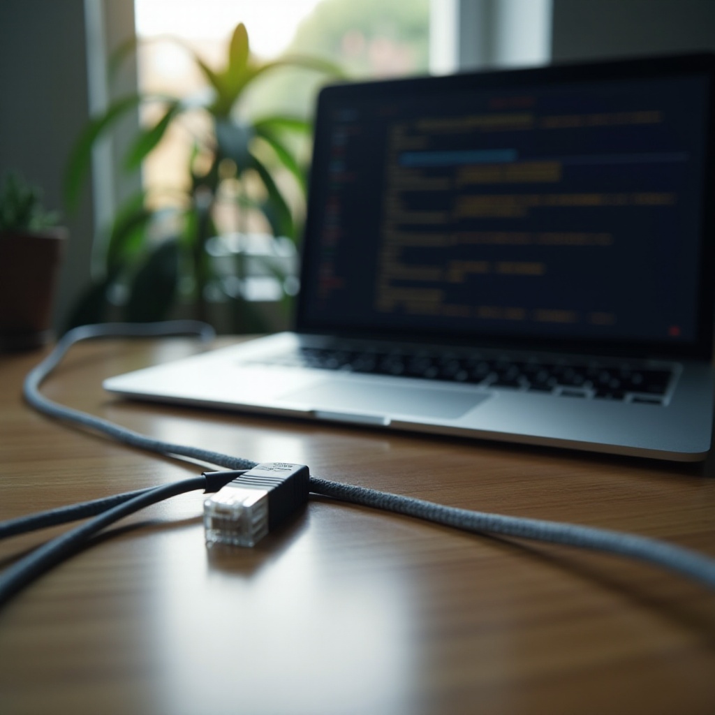 イーサネットケーブルが接続されているが、インターネットがない