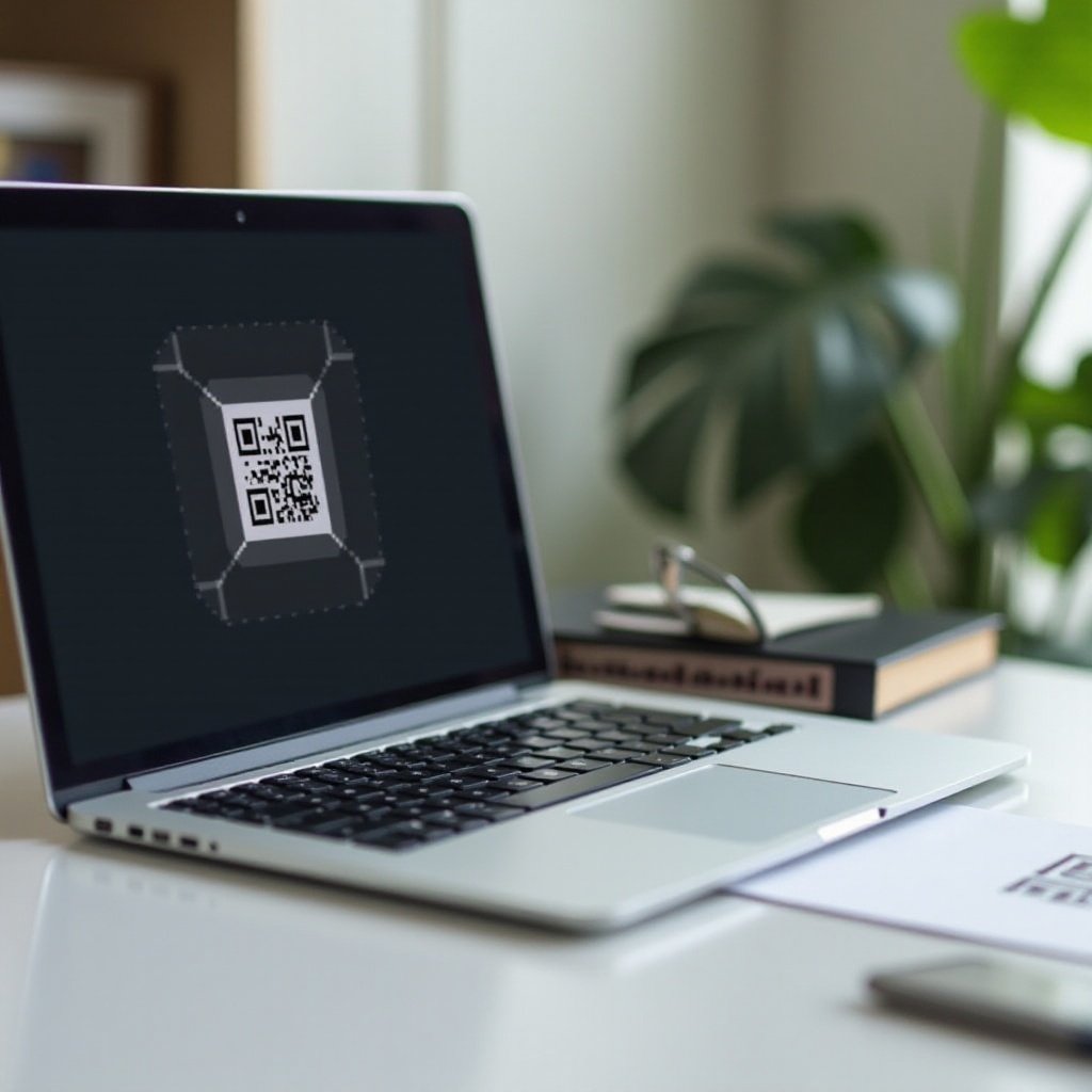 Baca kode QR dari kamera di laptop saya