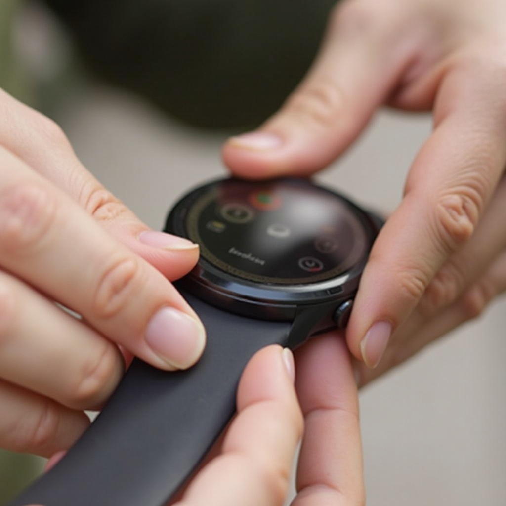 スマートウォッチのバンドの取り付け方
