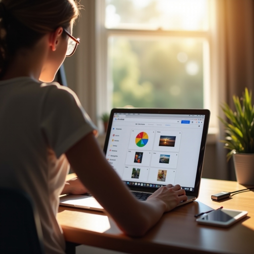 cara mentransfer foto Google dari laptop ke flashdisk